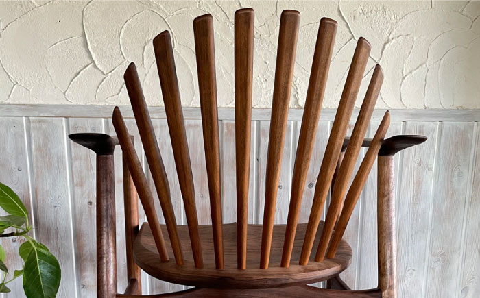 【ブラックウォルナット】シェルアームチェア 糸島市 / 工房はーべすと [AYA058] 椅子 家具