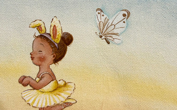 【一点物】絵画「マーガレットのステージ」 糸島市 / 工房はーべすと [AYA081]