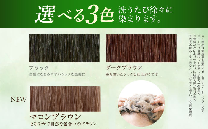 【ダークブラウン 】【10本入】［白髪用］利尻炭酸カラーシャンプー 糸島市 / 株式会社ピュール ヘアケア シャンプー [AZA047] ダークブラウン