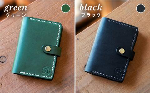 【手縫いの本革製品】カード ケース (20枚 レフィル付) 本革《糸島》【BLESS】 [AAA003]