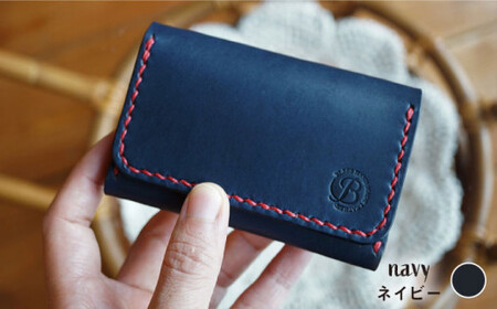 手縫いの本革製品 名刺入れ ≪糸島≫【BLESS】クラフト/オリジナル/レザー [AAA008]