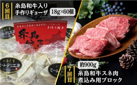 【定期便】家族でたっぷり！ボリューム満載 糸島お肉セット 定期便 全7回 （月1回） 3人用 糸島市 / 糸島ミートデリ工房 [ACA086] 肉セット 精肉セット 肉定期便 定期便肉 定期便おすすめ 定期便月1回
