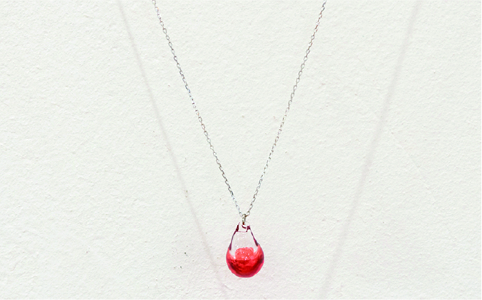 アロマネックレス しずく/アイス カラー SV925 《糸島》【タビノキセキ】 [ADB028]