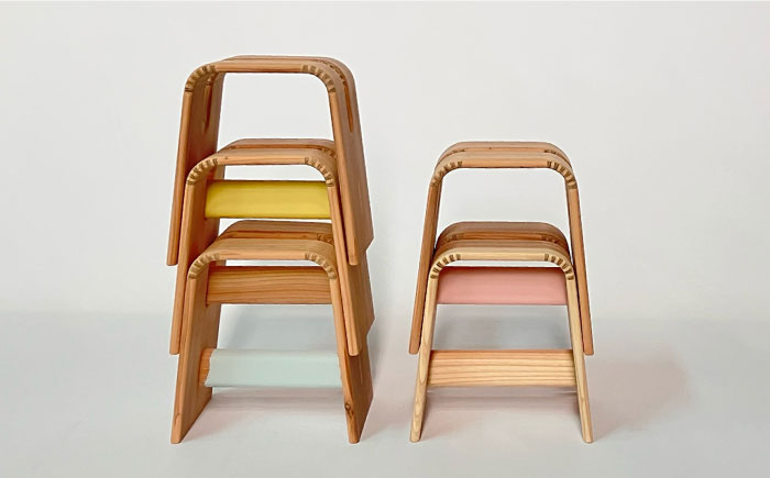 杉の小さなスツール 糸島市 / 贈り物家具 みはたや [ADD025] 椅子 木製