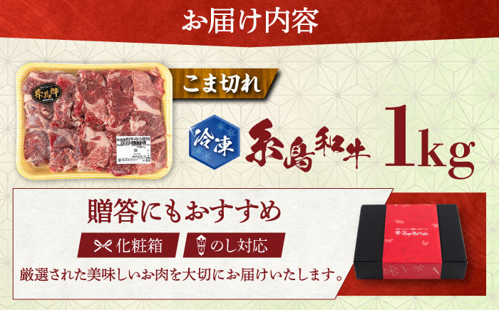 月限定10個の希少和牛！糸島和牛こまぎれ1kg トラヤミートセンター [AJD003]