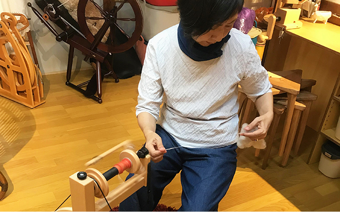 【一点物】野蚕シルクのストール（シルク100%） ≪糸島≫【工房Te・Te】 [AOB015]