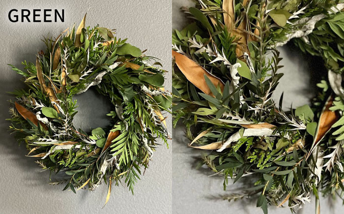 【選べる4タイプ】ドライ フラワー リース Mサイズ 《糸島》【tokohana】 [AOC018]