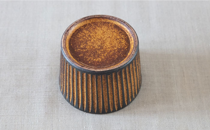 鉄釉 ?^口カップ 2個セット 糸島市 / 醇窯 そばちょこ ペア コップ セット [AOE007]