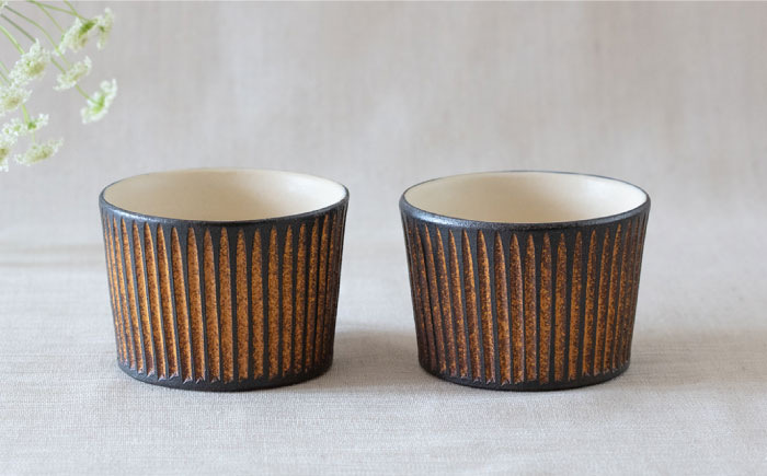 鉄釉 宝瓶急須と?^口カップ 2個セット 糸島市 / 醇窯 セット カップ [AOE010]