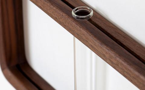 一輪挿し「answer frame」セット ウォールナット≪糸島≫【answer】お洒落/インテリア/花瓶/クラフト/オリジナル [APB002]