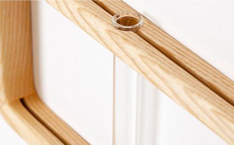 一輪挿し「answer frame」 （Sサイズ）ホワイトアッシュ≪糸島≫【answer】お洒落/インテリア/花瓶/クラフト/オリジナル [APB009]