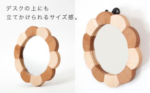 hana mirror（Sサイズ）バイカラー ≪糸島≫【answer】お洒落/インテリア/クラフト/オリジナル/鏡/ミラー [APB014]