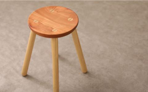 丸スツール≪糸島≫【answer】お洒落/インテリア/木工家具/クラフト/オリジナル [APB016]