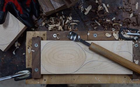 【色が選べる】木製 サーバー スプーン 糸島市 / DOUBLE=DOUBLE FURNITURE（ダブルダブルファニチャー） [APE009-1] メープル