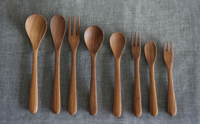 【色が選べる】木製 カトラリー 全 8種 セット 糸島市 / DOUBLE=DOUBLE FURNITURE（ダブルダブルファニチャー） [APE016-1] メープル