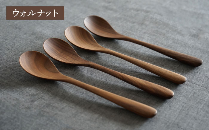 【色が選べる】木製 スプーン L 4本 セット 糸島市 / DOUBLE=DOUBLE FURNITURE（ダブルダブルファニチャー） [APE021-1] メープル