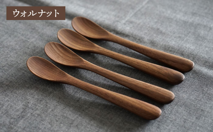 【色が選べる】木製 アイスクリーム スプーン 4本 セット 糸島市 / DOUBLE=DOUBLE FURNITURE（ダブルダブルファニチャー） [APE024-1] メープル