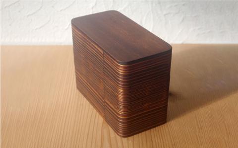 三段重箱 ≪糸島≫【杉の木クラフト】弁当箱/杉/オリジナル/クラフト/作家 [AQB005]