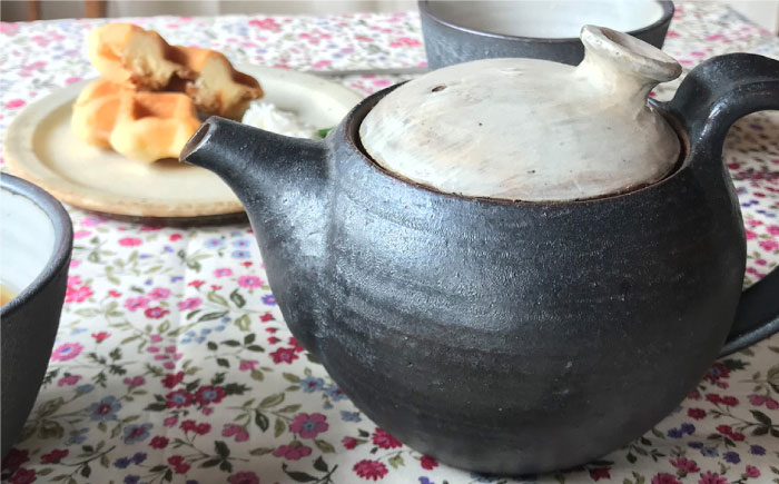 [受注生産] アイアンブラックシリーズ ポット 糸島市 / うつわと手仕事の店 研 器 手作り [ARD031]