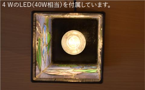ステンドグラスミニ行燈SL-6≪アトリエエトルリア≫照明/インテリア/工芸品/糸島市 [ARF005]