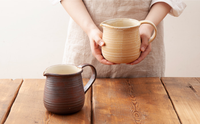 耐熱 ミルク ジャグ （ 焦げ白 ） 《糸島》【窯元ろくろ /浅見大輔】鍋 調理器具 直火 オーブン 電子レンジ [AUJ003]