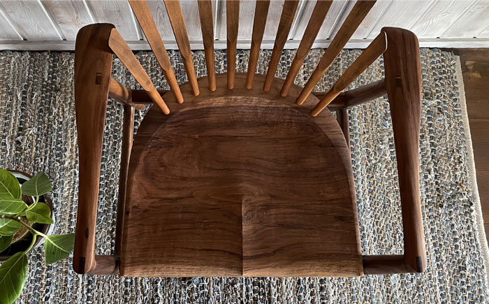 【ブラックウォルナット】シェルアームチェア 糸島市 / 工房はーべすと [AYA058] 椅子 家具