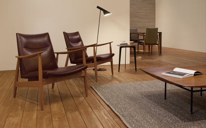 【Ritzwell】RIVAGE　EASY CHAIR　-ブラックチェリー材- 椅子 スツール [AYG039]