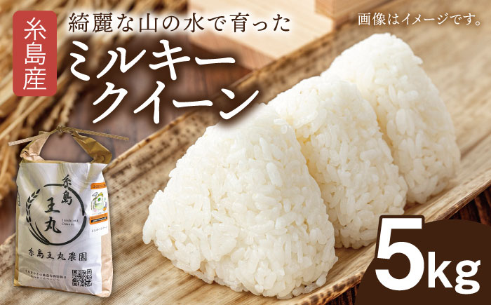 【令和7年産新米】糸島産 ミルキークイーン 5kg 糸島市／糸島王丸農園（ 谷口汰一 ）【いとしまごころ】 米 [AAZ019]