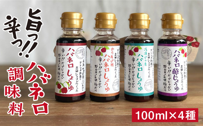 ハバネロ調味料 100ml 4本セット【シェフのごはんやさん四季彩】 【いとしまごころ】 [ACC014]