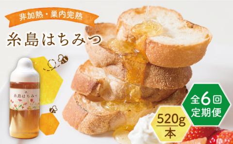 【全6回定期便】糸島 はちみつ 520g 糸島市 / ヴァンベールフーズ /百花 / 蜂蜜 [AFJ006]