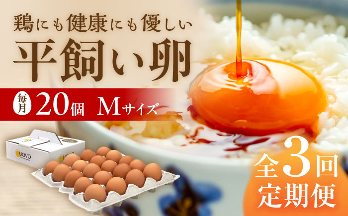 ★3回定期便★こだわりの卵「天上卵」20個セット 糸島ファームハウスUOVO/鶏卵/平飼い/たまご/玉子 [AKH002]