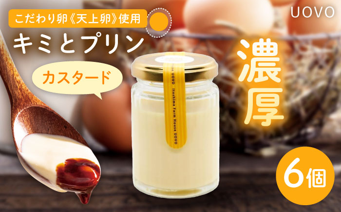 キミとプリン カスタード ◆ 6個 セット ◆ 《糸島市》【株式会社おおはまファーム】 [AKH013]