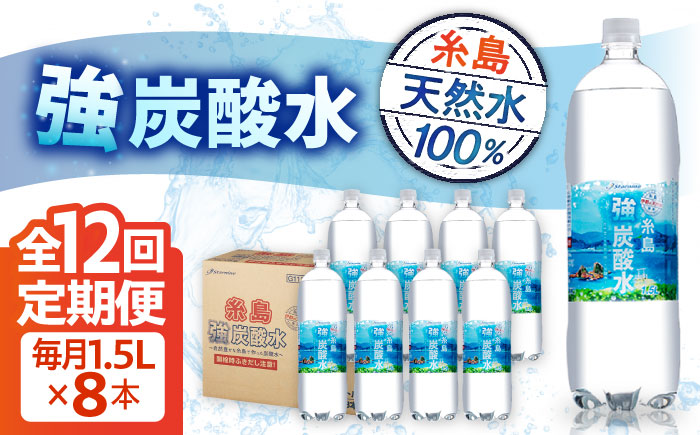 【全12回定期便】強炭酸水 1.5L×8本 糸島市 / スターナイン 炭酸水 大容量 [ARM008] 強炭酸 炭酸水 無糖 ノンシュガー まとめ買い 箱買い