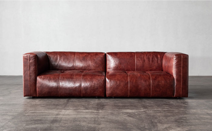 【Ritzwell】PLAZA SOFA（I型セット） - LEATHER - ソファー 3人掛け [AYG046]