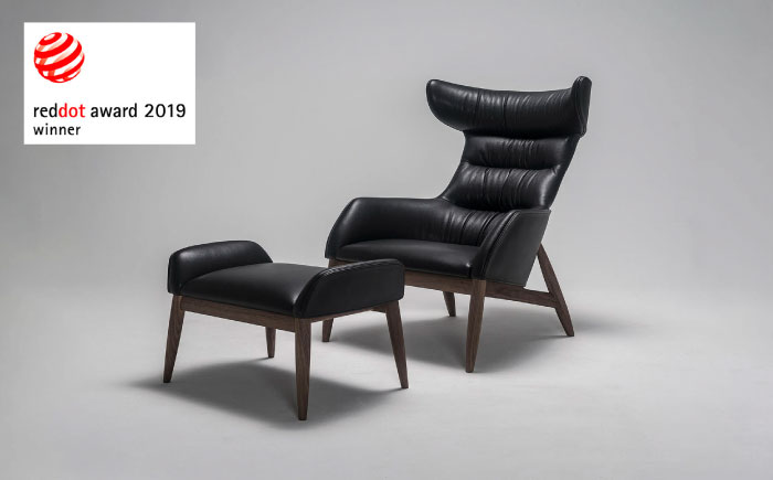 【Ritzwell】BEATRIX SET / HIGH-BACK EASY CHAIR（M）+ OTTOMAN [AYG054]