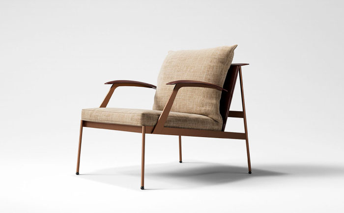 【Ritzwell】MERCURY LOUNGE CHAIR 肘ありタイプ [AYG059]