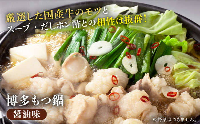 博多もつ鍋 醤油味 2-3人前 & 辛子明太子 1kg 大満足セット＜博多の味本舗＞那珂川市 鍋 鍋セット [GAE006]