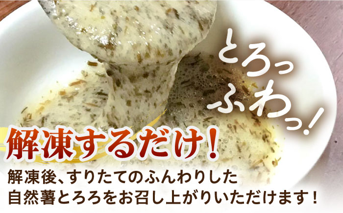 【全3回定期便】磯の風味が香るふわふわとろろ! 那珂川産 博多自然薯 アカモク とろろ 60g×6個＜自然薯王国＞那珂川市 [GAH018]