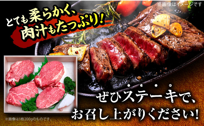 【希少部位！】博多和牛 ヒレ ステーキ 100g×4枚 （計400g） ＜肉のくまもと屋＞那珂川市 ヒレステーキ 肉 牛肉 国産 和牛 希少部位 ヒレ ヒレ肉 赤身肉 フィレ [GBI052]