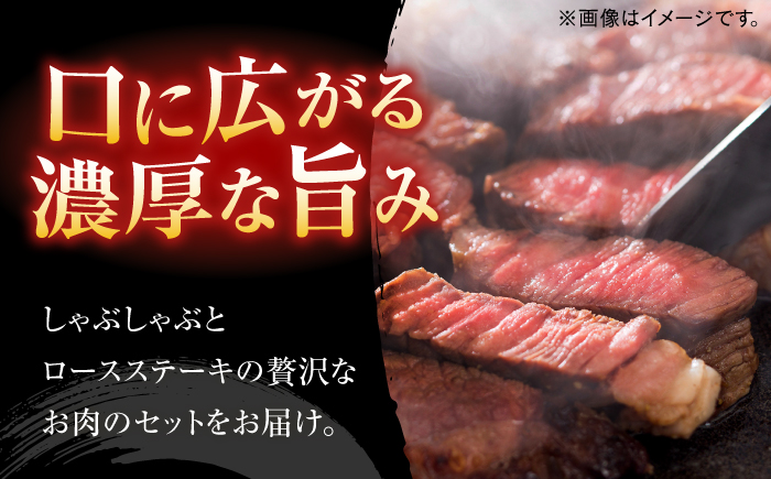 博多和牛Aセット（しゃぶしゃぶ　約600g、ロースステーキ　約400g）＜一般社団法人地域商社ふるさぽ＞ 那珂川市 [GBX130]