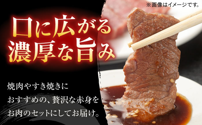 博多和牛　赤身肉セットA　赤身焼肉＆赤身スライス＜一般社団法人地域商社ふるさぽ＞ 那珂川市 [GBX133]
