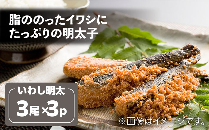 3種海の幸 詰め合わせセット イカ明太 数の子明太 イワシ明太＜株式会社オーシャンフーズ＞那珂川市 明太加工 [GCK007]