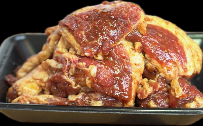 【全6回定期便】たれ漬け牛カルビ　1kg(200gx5)＜なかがわ市場 うしじま＞那珂川市 [GAR043]