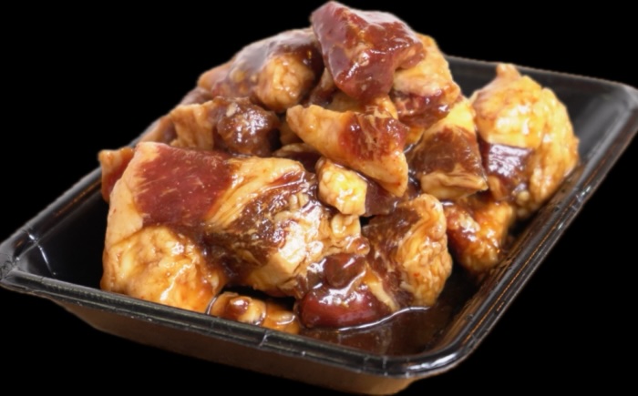 【全12回定期便】たれ漬け中落ちカルビ　1kg(200gx5)＜なかがわ市場 うしじま＞那珂川市 [GAR052]