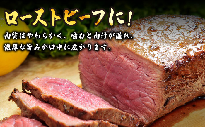 【訳あり】博多和牛モモブロック（ローストビーフ用等）約500g～600g＜株式会社MEAT PLUS＞那珂川市 肉 牛肉 黒毛和牛 [GBW109]
