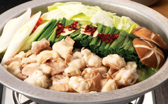 精肉店のもつ鍋セット＜一般社団法人地域商社ふるさぽ＞ 那珂川市 [GBX256]