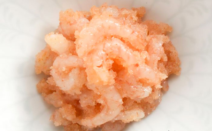 【博多辛子明太子の島本】甘えびめんたい160ｇ＜株式会社島本食品＞那珂川市 [GER031]