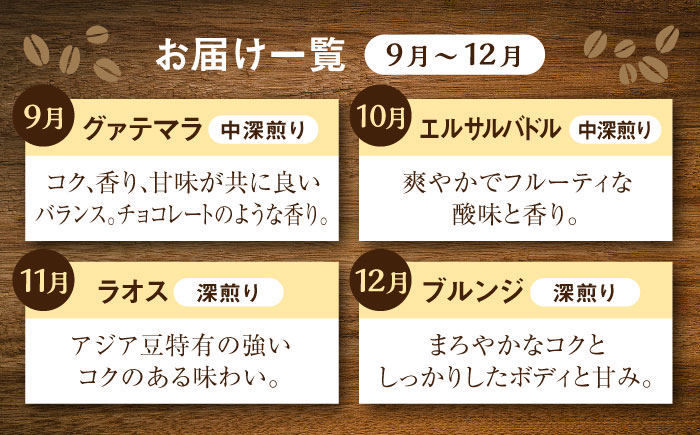 【全12回定期便】世界を夢見るコーヒー（豆）＜猫屋カフェ＞那珂川市 飲み物 コーヒー 珈琲 コーヒー豆 [GAG037]