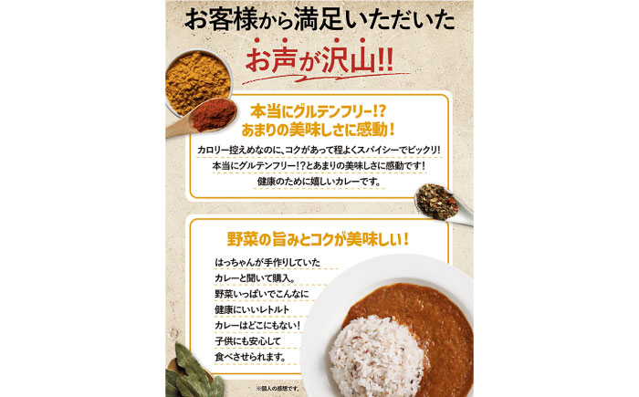 グルテンフリー たっぷり野菜カレー 甘口 5食セット ＜株式会社 愛しとーと ＞ 那珂川市 [GBA032]