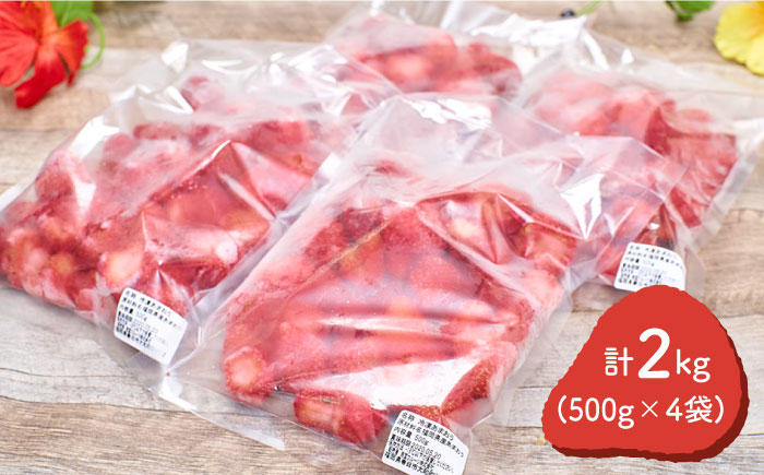 【2026年4月以降発送】先行予約！福岡産 冷凍 あまおう 2kg（500g×4袋）＜南国フルーツ株式会社＞那珂川市 [GCD006]